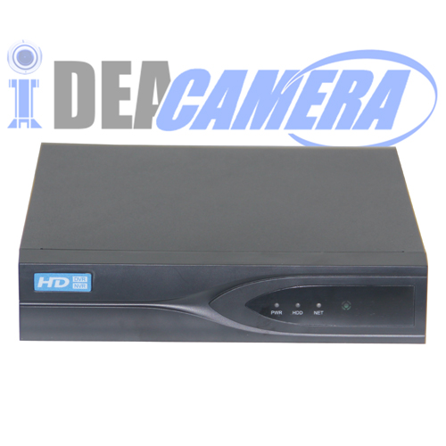 4CH 4MP HD 5IN1 Hybrid DVR with 1CH Face Detection,VSS Mobile App,P2P