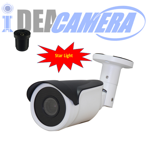 Starlight IP Camera with Audio In,H.265 1920*1080p,Internal POE,P2P,VSS Mobile App
