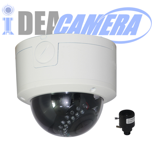 2MP IR Dome HD AHD Varifocal Camera, 2MP HD 2.8-12mm Lens, Low illumination, AHD/TVI/CVI/CVBS 4IN1, Support UTC Control.