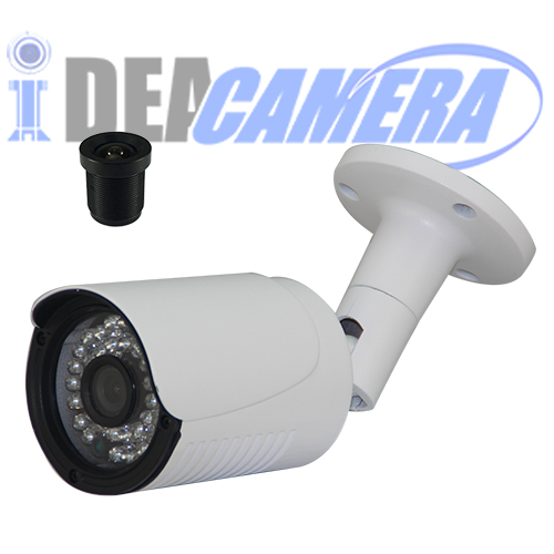 4MP Waterproof Bullet IR AHD Camera, 4MP HD 3.6mm Lens, Low illumination, UTC Control, AHD/CVI/TVI/CVBS 4-in-1.