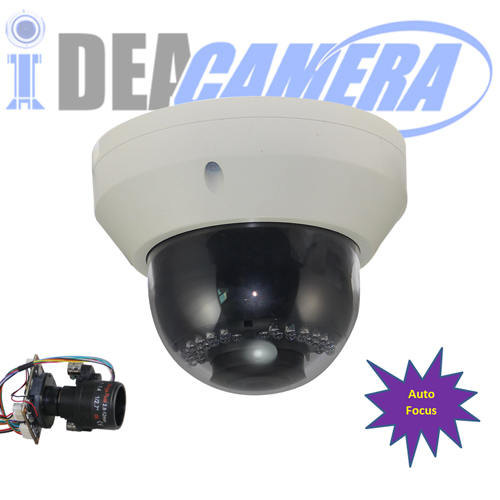 2MP H.265 IP Dome Camera,4X 2.8-12MM Motorized Zoom Lens,Audio In,POE In,VSS Mobile APP,P2P