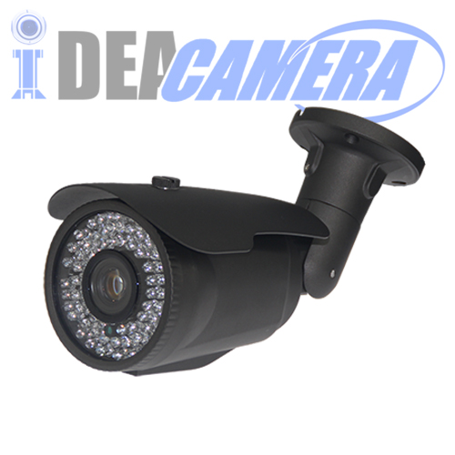 4MP H.265 IR Waterproof Bullet HD IP Camera, 3MP 2.8mm-12mm Varifocal Lens, Audio In, Internal POE, VSS Mobile APP, Support Face Detection