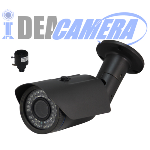 4MP IR Waterproof Bullet HD IP Camera, 3MP 2.8-12mm Varifocal Lens with IR CUT, POE Power Supply, VSS Mobile APP.